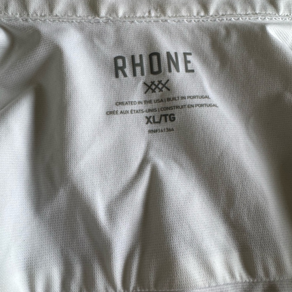 Rhone White Shirt with Text Detail